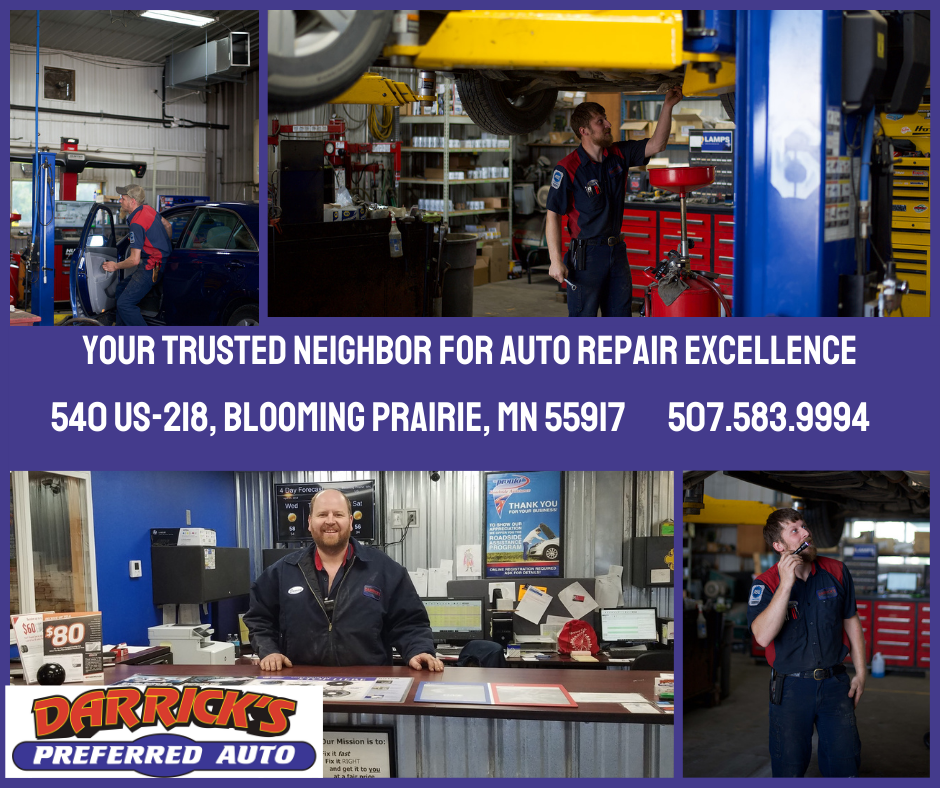 Darrick's Preferred Auto Continues to Serve Owatonna, MN with Trusted Repairs
